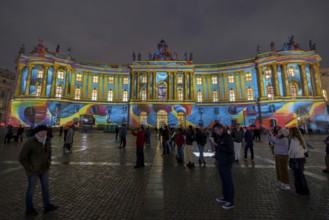 Bebelplatz, 21st BERLIN FESTIVAL OF LIGHTS, motto Let's Shine Together, light installations, 8