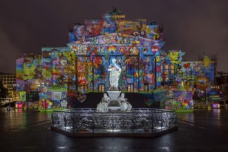 Concert hall Berlin, Gendarmenmarkt, 21st BERLIN FESTIVAL OF LIGHTS, motto Let's Shine Together,