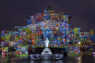 Concert hall Berlin, Gendarmenmarkt, 21st BERLIN FESTIVAL OF LIGHTS, motto Let's Shine Together,