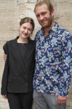 Johanna Marie Bourgeois and Johannes Hallervorden at the annual press conference for the 2025/2026