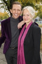 Marc Rudolf and Irene Christ at the annual press conference for the 2025/2026 season at the Theater