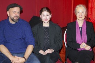 Tibor Locher, Johanna Marie Bourgeois and Irene Christ at the annual press conference for the