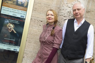 Cora Chilcott and Wolfgang Seppelt at the annual press conference for the 2025/2026 season at the