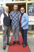 Wolfgang Seppelt, Johannes Hallervorden and Dennis Schönwetter at the annual press conference for