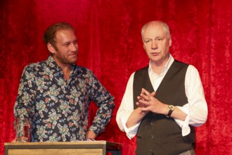 Wolfgang Seppelt, Johannes Hallervorden at the annual press conference for the 2025/2026 season at