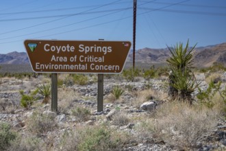 Coyote Ssprings - The Bureau of Land Management posted a 'critical envionmental concern' warning