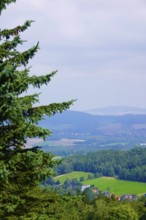 Beautiful landscape in summer, Upper Lusatia, Saxony, Germany