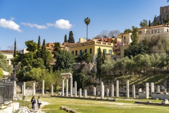 Ruins of the Roman Agora, Greek capital Athens, Greece