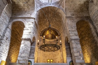 Interior of the Theotokos Gorgoepikoos church in the Greek capital Athens, Greece