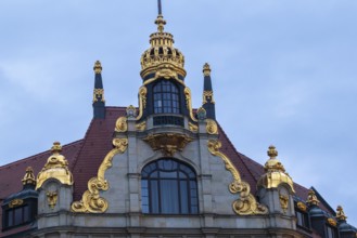 Tower at the Commerkzbank, Leipzig, Saxony, Germany