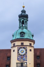 Tower at the City History Museum, Old Town Hall, Leipzig, Saxony, Germany