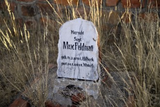 Grave at the German military cemetery at Waterberg, Otjozondjupa region, Namibia