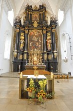 Magnificent high altar, St Paul's parish church, the first church was consecrated to St Paul around