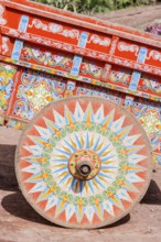Decorative ox-cart, Costa Rica, Central America