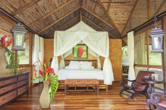 Pacuare river Eco lodge room interior, Costa Rica, Central America