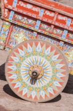 Decorative ox-cart, Costa Rica, Central America