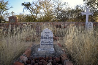 Grave at the German military cemetery at Waterberg, Otjozondjupa region, Namibia