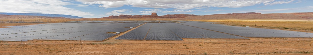 Kayenta, Arizona - The Navajo Nation's Kayenta Solar Plant. It is the first tribally-built, owned,