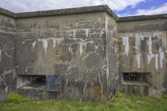Gun emplacement in Fort de Vaux from the 1st World War, Douaumont, Département Meuse, France