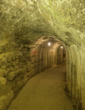 Corridor in the Fort de Vaux from the 1st World War, Douaumont, Département Meuse, France