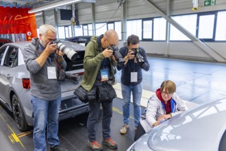 Media appointment in the electric car production in the assembly halls of VW in Zwickau, Zwickau,