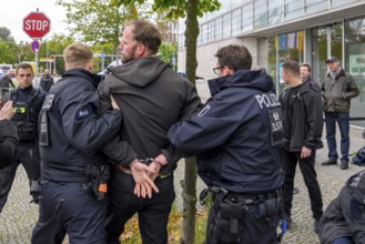 New Generation activist is arrested during an attempt by the New Generation to organise an