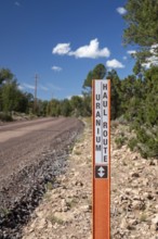 Tusayan, Arizona - A uranium haul route at Energy Fuels' controversial Pinyon Plain uranium mine,