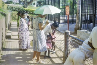 Baby shocked to see white Caucasian woman at zoo, Colombo, Sri Lanka, South Asia, Indian