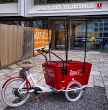 IBike, Inforad, cargo bike of the Haus des Tourismus, tourist office, Marktplatz, Stuttgart,