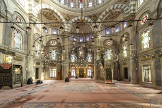 Interior of the Laleli Mosque or Tulip Mosque in Istanbul, Turkey