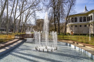 Fountain in Gülhane Park in Istanbul, Turkey