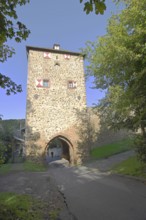 Historic Johannistor as part of the former town fortifications, town gate, town tower, Bad