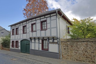 Historic half-timbered house built in 1555, Langenhecke, Bad Münstereifel, Ahrgebirge, Eifel, North