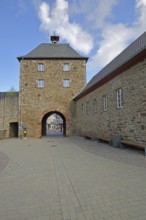 Historic Orchheim Tor, town gate, town tower, town fortification, town wall, Bad Münstereifel,