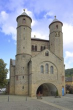 Romanesque collegiate church of St Chrysanthus and Daria with twin towers, Bad Münstereifel,
