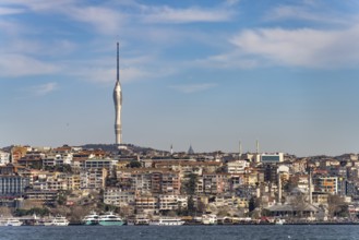 Küçük Çamlica television tower in Üsküdar, Istanbul, Turkey