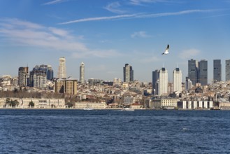 Bosphorus and the skyline of Istanbul, Turkey