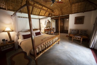 Tourist lodge, interior view, Kabini, Karnataka, India