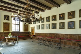 The Peace Hall in the historic town hall of Osnabrück, Lower Saxony, Germany