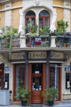 Entrance area of Lloyd's Café & Bar, Jugenstil, Neustadt, Dresden, Saxony, Germany