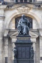Monument to Friedrich August the Just, Schlossplatz, Old Town, Dresden, Saxony, Germany