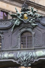 Passage to the Residenzschloss, Chiaveriegasse, Old Town, Dresden, Saxony, Germany