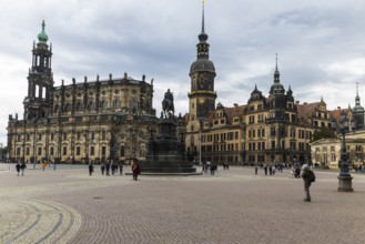 King John Monument on Theatre Square, Sanctissimae Trinitatis Cathedral, Royal Palace, Old Town,