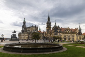 King John Monument on Theatre Square, Sanctissimae Trinitatis Cathedral, Royal Palace, Old Town,