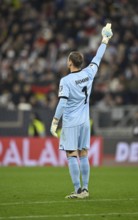 Goalkeeper Oliver Baumann GER (01) Gesture Gesture World Cup qualifier, international match,