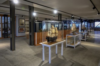 Exhibition room of the Namibia Maritime Museum, Africa's largest maritime museum, Old Power