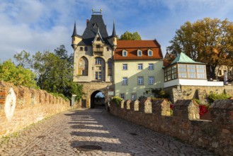 Way to the gatehouse, Old Town, Meissen, Saxony, Germany
