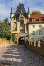 Way to the gatehouse, Old Town, Meissen, Saxony, Germany