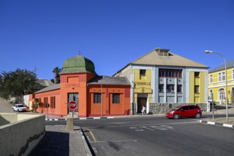 Facades of the former reading hall and gymnasium, Lüderitz, Karas Region, Namibia