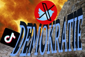 Symbolic image, asocial networks, X-Twitter, Elon Musk, TikTok, false reports, freedom,